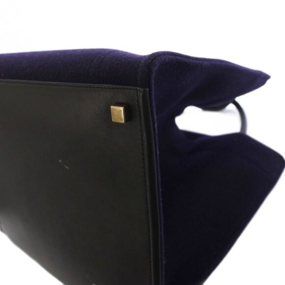 Celine Luggage Phantom Wool Felt Tote Purple KH - Picture 6 of 8